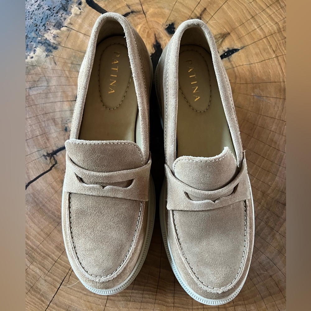 Patina taupe chunky loafer